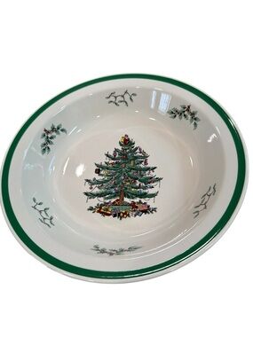 Spode Christmas Tree pasta Bowl 10 1/2 inches Porcelain Imperial  England